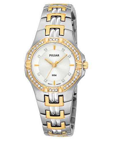 Pulsar Watch, Women's Stainless Steel Bracelet PTC388