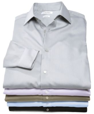 Calvin Klein Long-Sleeved Sateen Shirt, Big Boys 