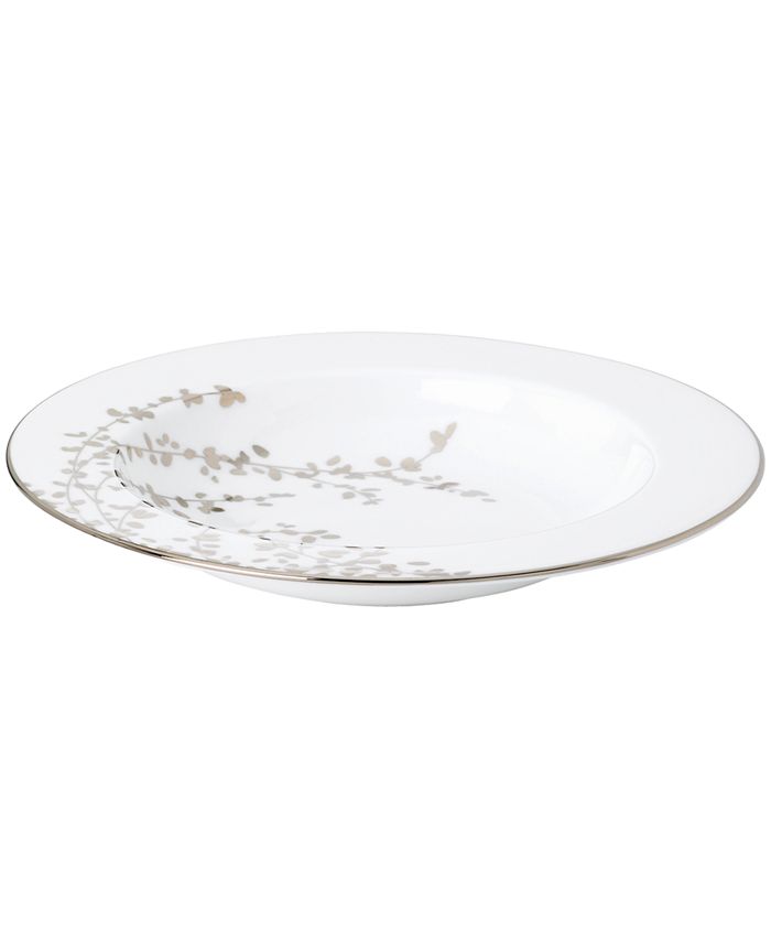 kate spade new york Gardner Street Platinum Rim Soup Bowl Macy's