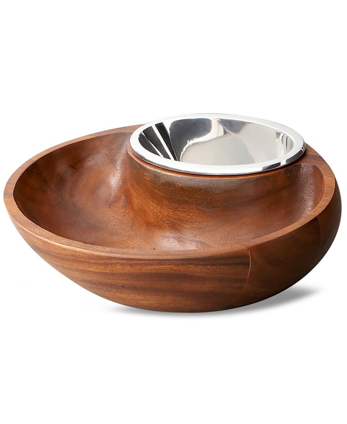 Nambé Nambe Dharma 9.5" Chip and Dip Macy's