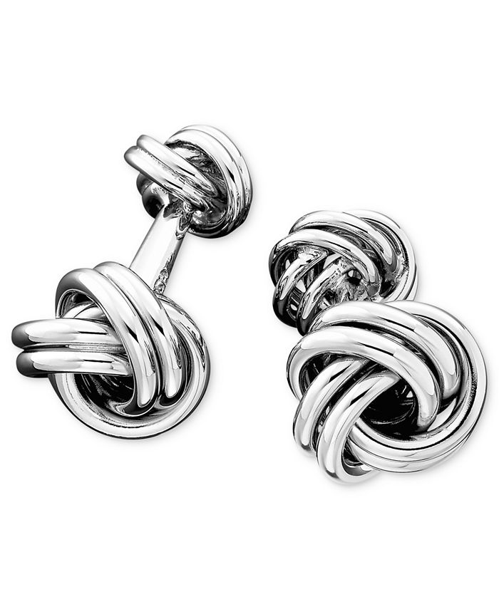Macy's - Men's Sterling Silver Love Knot Cuff Links