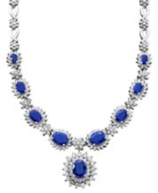 Effy sapphire and diamond sale necklace