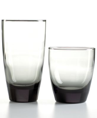 The Cellar - Drinkware, Smoke 16 Piece Set