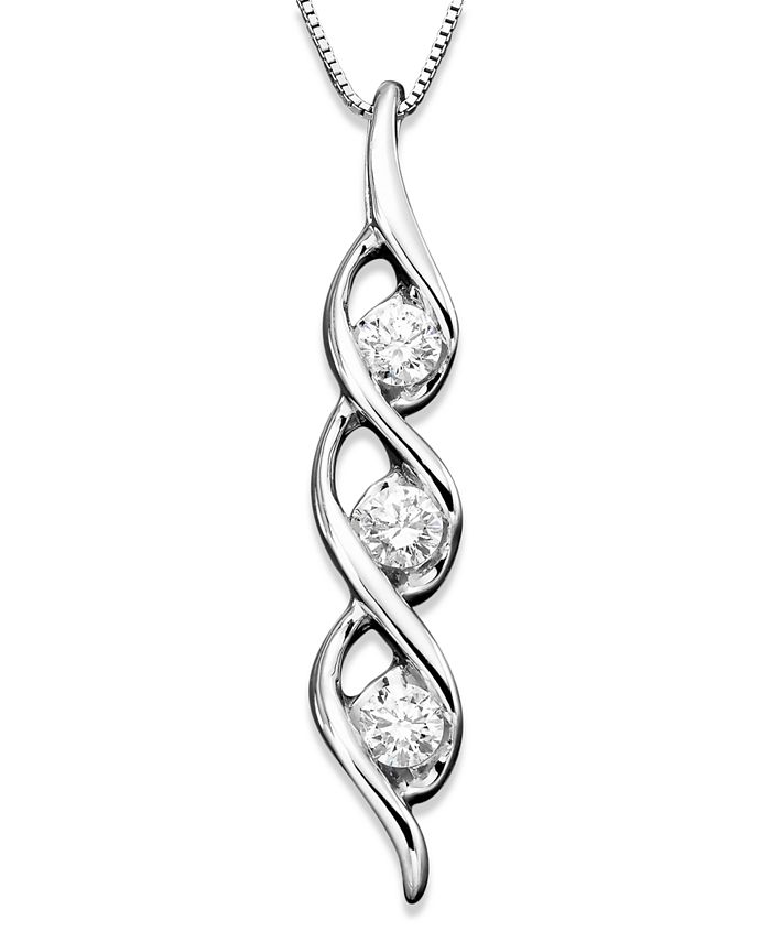 Sirena diamond shop twist pendant necklace