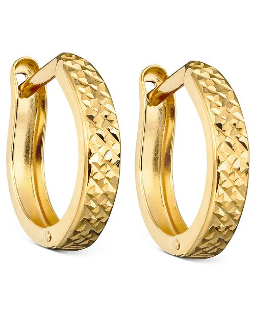 Macy&#39;s 10k Gold Hoop Earrings & Reviews - Earrings - Jewelry & Watches - Macy&#39;s