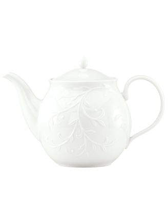 Lenox - Dinnerware, Opal Innocence Carved Teapot
