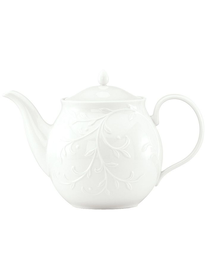 Lenox Dinnerware Opal Innocence Carved Teapot Macy s