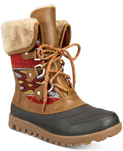 Bare Traps Yaegar Lace-Up Cold-Weather Booties