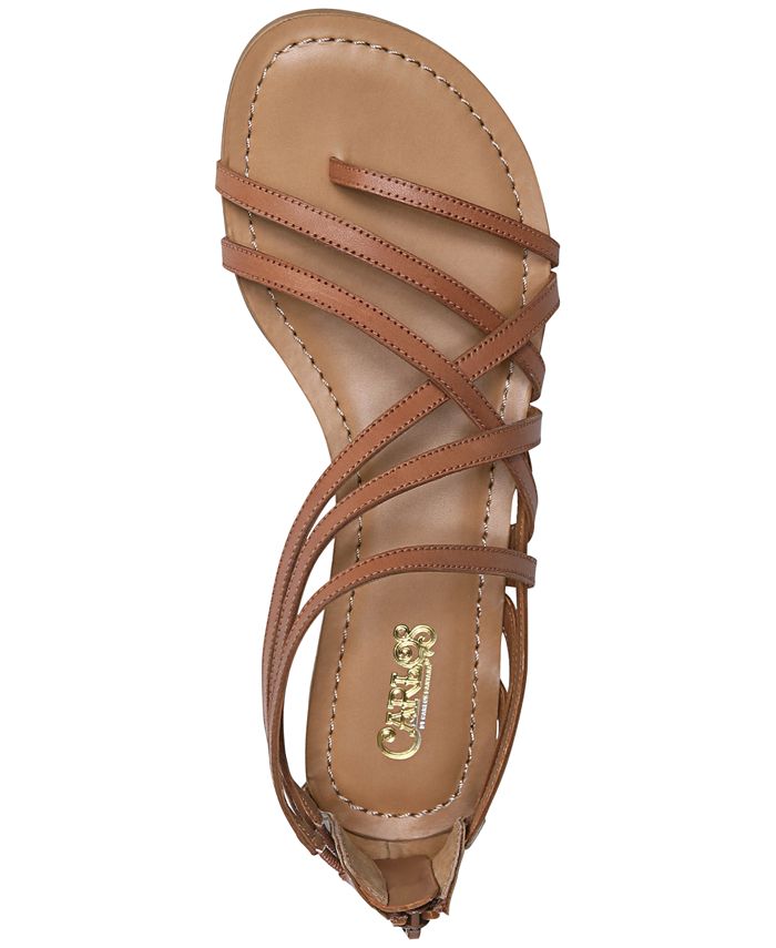 Amara braided flat sandals top