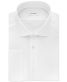 Calvin Klein Men's Slim Fit Non Iron Performance Herringbone Point Collar  Dress Shirt & Reviews - Dress Shirts - Men - Macy's