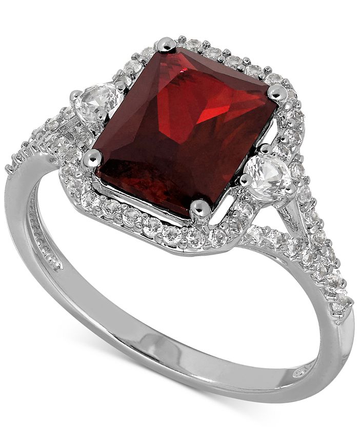 Macy's ruby sale and diamond ring