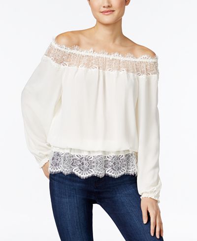 jessica simpson moya lace trim to