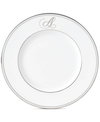 Lenox - Federal Platinum Monogram Script Accent Plate