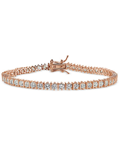 Giani Bernini Cubic Zirconia Boxed Tennis Bracelet in 18k Rose Gold-Plated, 18k Gold-Plated Sterling Silver and Sterling Silver, Only at Macy's