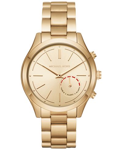 michael kors slim runway ip hybrid smartwatch