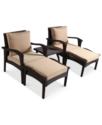 Noble House - Holtan 5-Pc. PE Chat Set, Direct Ship