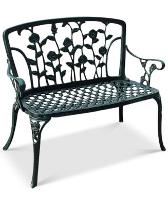 Jenison Cast Iron Patio Bench - Macy's