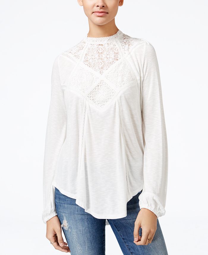 Macy's white top lace top