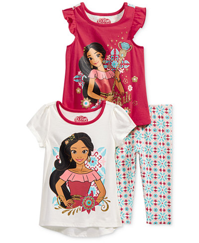Disney's® Princess Elena 3-Pc. T-Shirts & Leggings Set, Toddler & Little Girls (2T-6X)