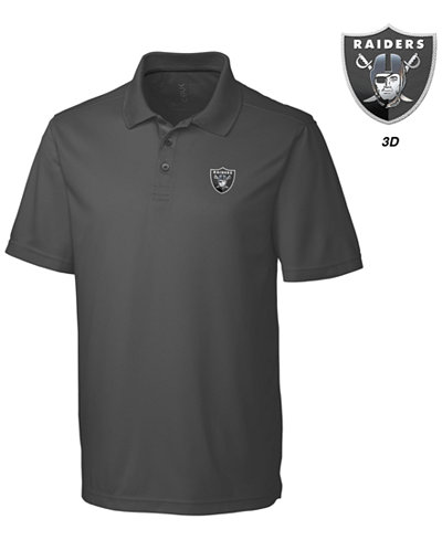 Cutter & Buck Men's Oakland Raiders 3D Emblem Fairwood Polo Shirt