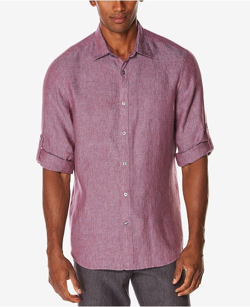 Perry Ellis Men's Linen Shirt Casual ButtonDown Shirts Men Macy's