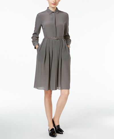 Weekend Max Mara Perim Silk Belted Shirtdress