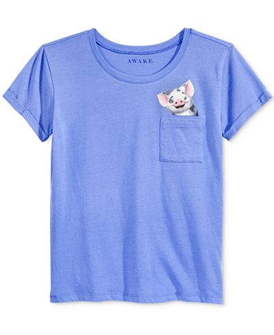 Disney's Moana Pua-Pocket T-Shirt, Big Girls (7-16)