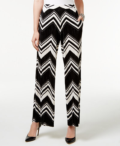 NY Collection Wide-Leg Soft Pants
