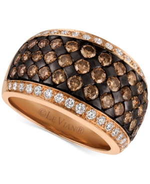 image of Le Vian Chocolatier Diamond Band (2-3/8 ct. t.w.) in 14k Rose Gold
