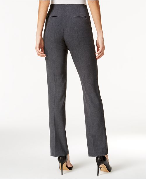 Style & Co Petite Pull-On Straight-Leg Pants, Created for Macy's ...