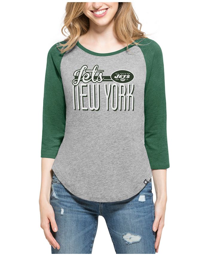 47 Brand Women's Philadelphia Eagles Club Block Raglan T-Shirt - Macy's