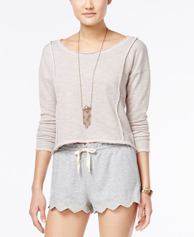 American Rag Open-Back Crochet Top, Only at Macy's