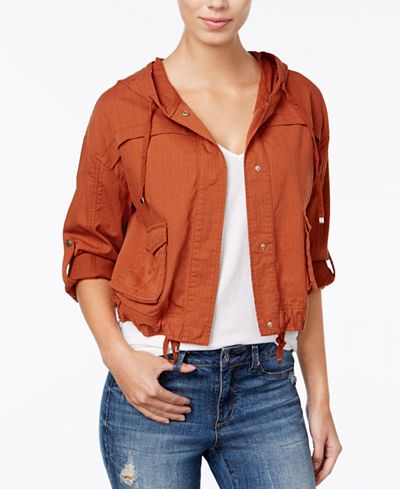 American Rag Cropped Cargo Jacket, Only at Macy's
