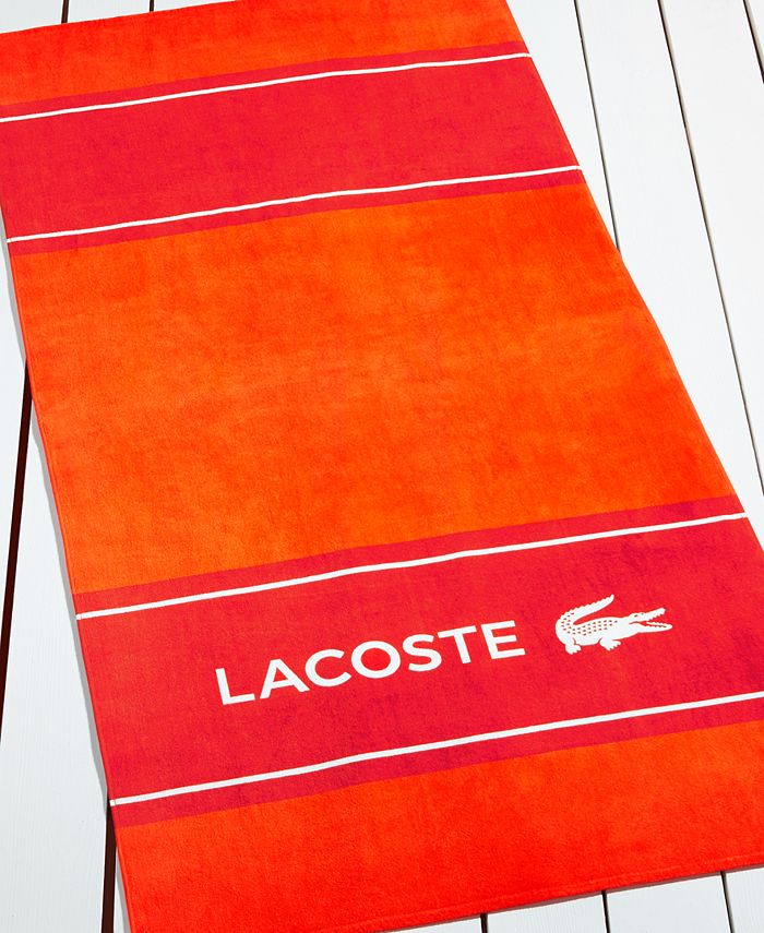 Lacoste CLOSEOUT! Blocks Beach Towel Macy's