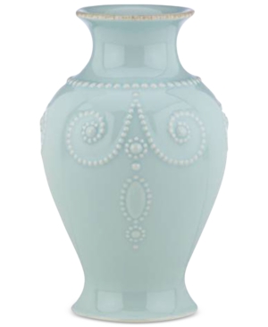 Shop Lenox French Perle Bouquet Vase In Ice Blue