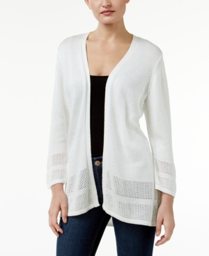 Jm Collection Petite Open-Front Cardigan, Only at Macys