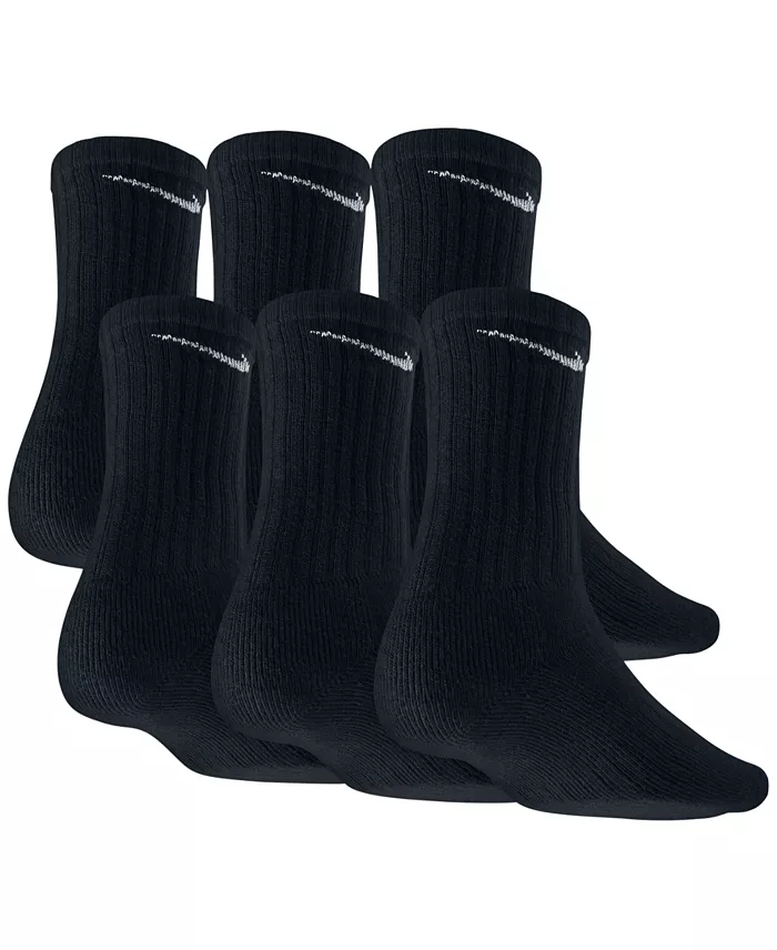 Unisex Everyday Cushioned Cotton Crew Socks, 6-Pack - thumbnail 5