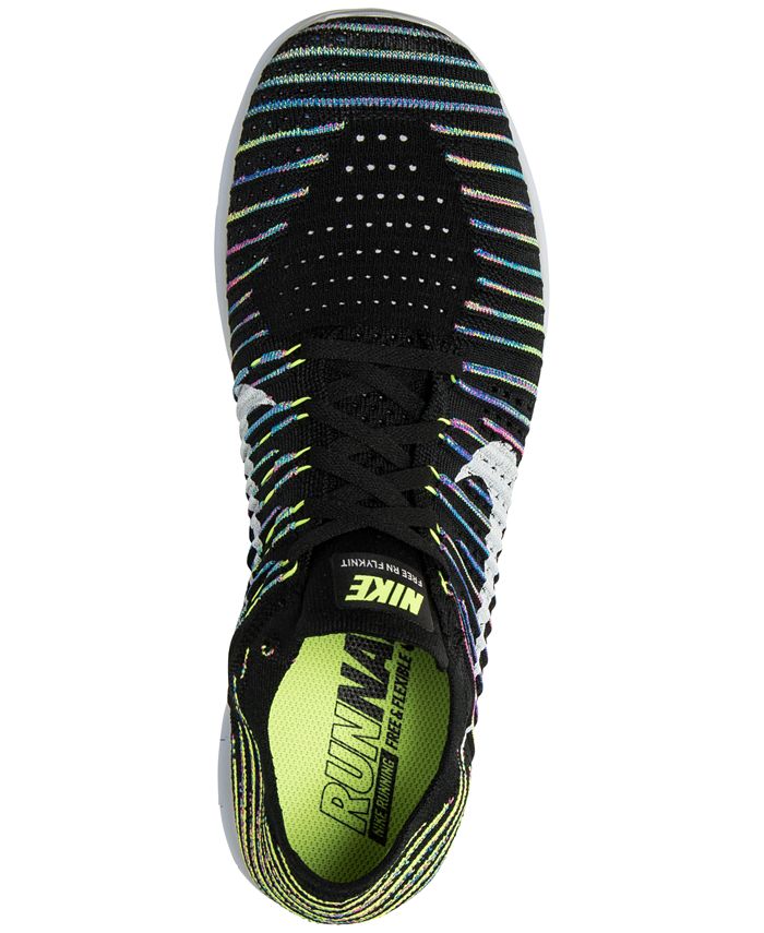 Nike Men's Free Run Flyknit Running Sneakers from Finish Line - Macy's