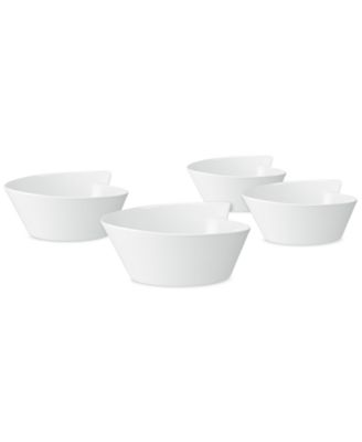 빌레로이 앤 보흐 뉴 웨이브 4피스 볼 세트 Villeroy &amp; Boch New Wave Collection 4-Pc. Round Rice Bowl Set, Created for Macy’s,White