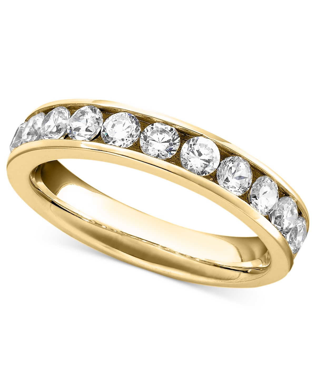 Diamond Channel Band (1 ct. t.w.) in 14k White or- Yellow Gold