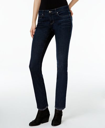 Eileen Fisher Organic Cotton Washed Indigo Frayed-Hem Ankle Jeans