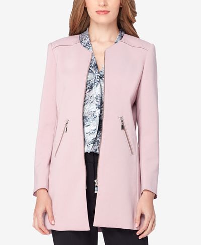 Tahari ASL Zip-Pocket Topper Jacket
