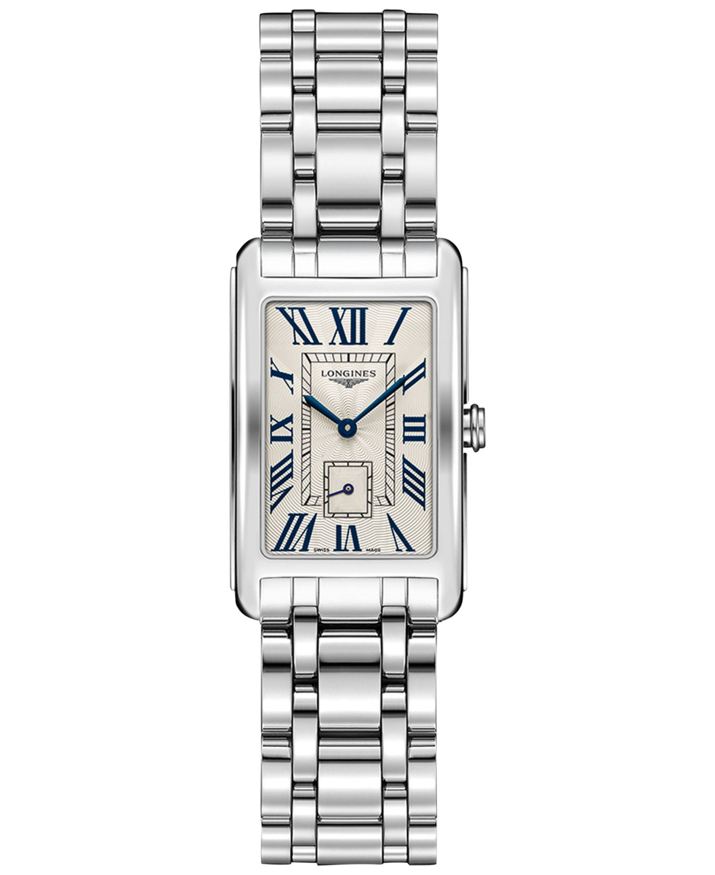Женские часы Longines Swiss Dolcevita Stainless Steel Bracelet Watch 23x37mm L55124716 — фото 1