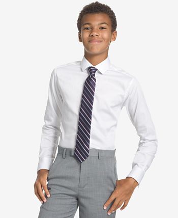 Calvin Klein - Big Boys Gemstone Striped Necktie