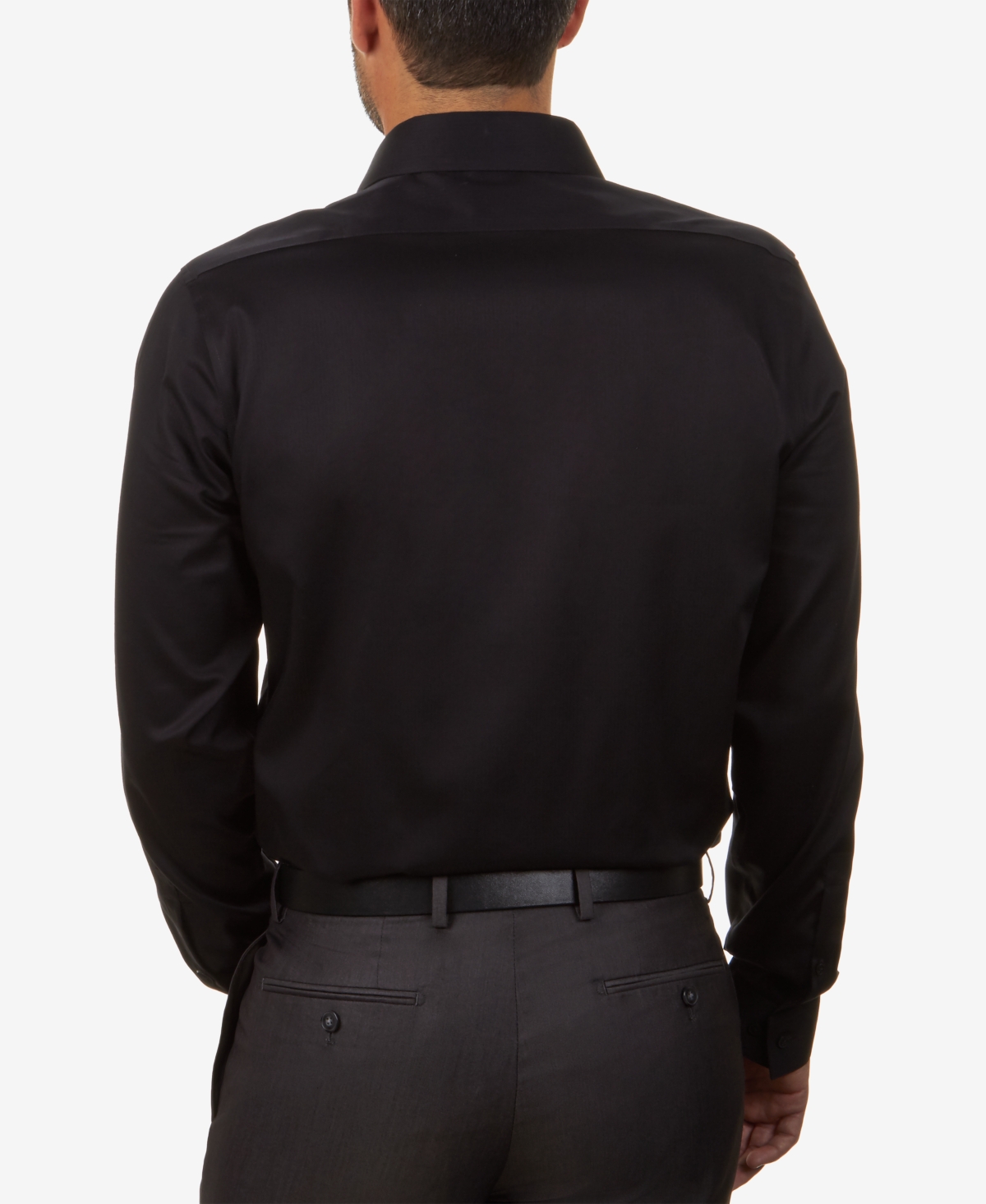 Calvin Klein Men's Slim-Fit Non-Iron Spread Collar Herringbone Dress Shirt