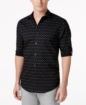 Alfani Mens Dash-Print Shirt, Only at Macys