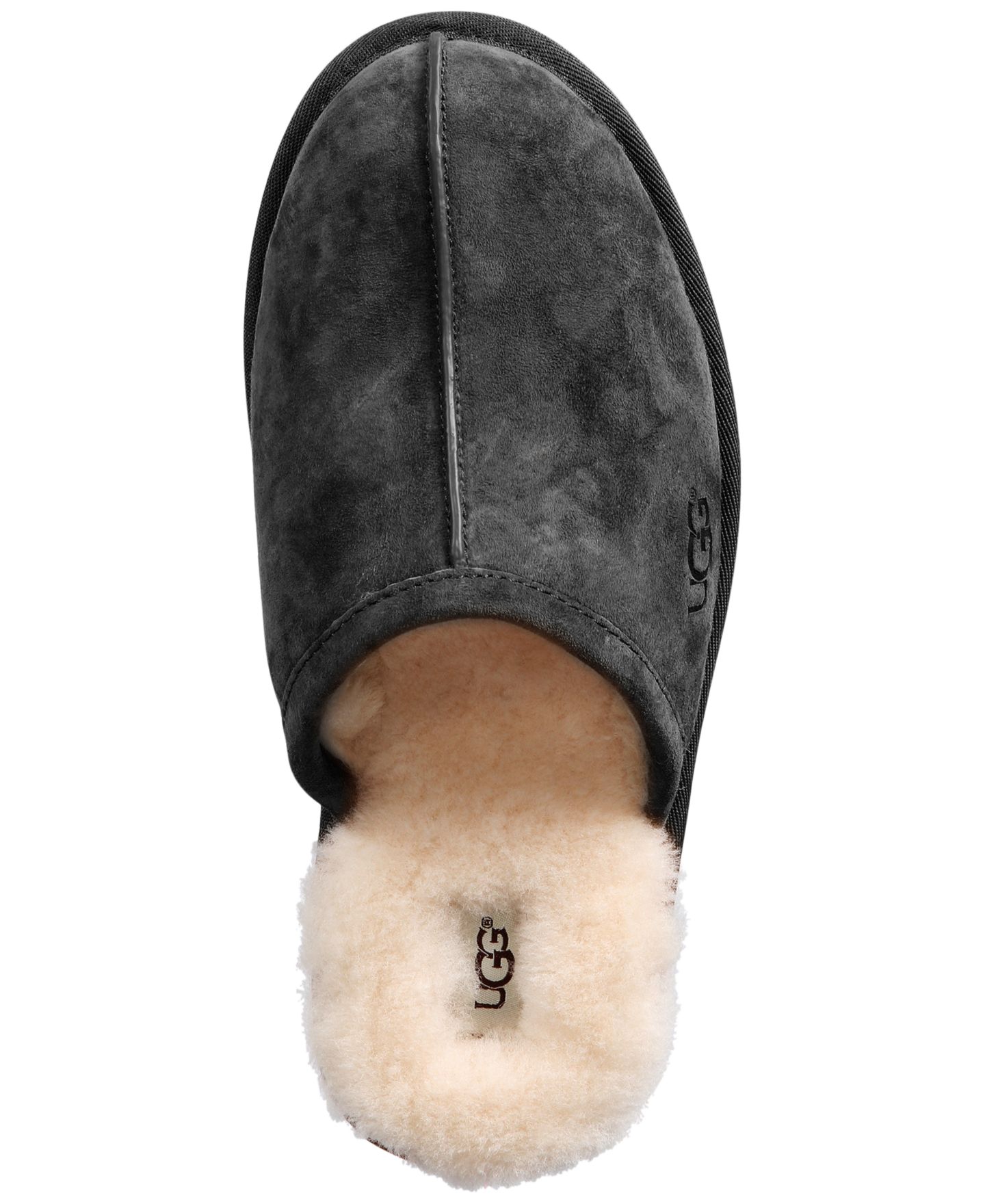 Мужские тапочки UGG® Scuff Slippers, цвет: Чёрный — фото 4