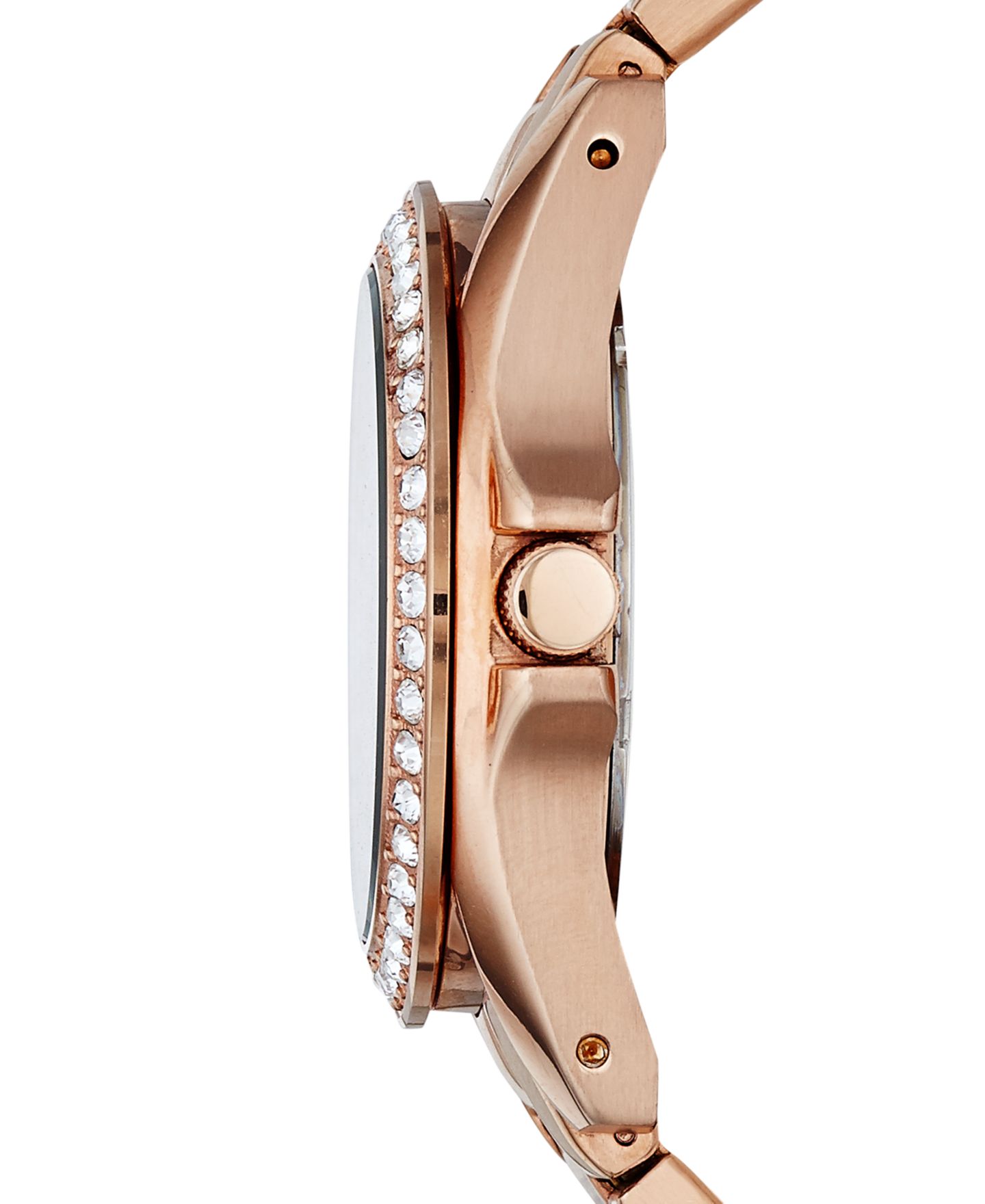 Женские часы Fossil Riley Rose Gold Plated Stainless Steel Bracelet Watch 38mm — фото 2