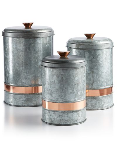 Thirstystone Two-Tone Galvanized Canisters Collection