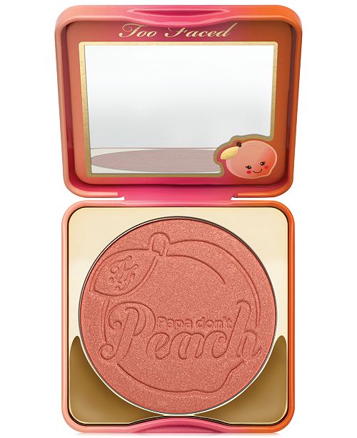 Too Faced Sweet Peach Papa Don T Peach Blush Reviews Makeup